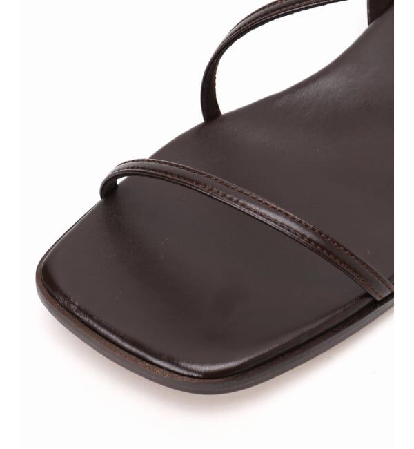 GRISE「《予約》MIDORI UEEDA&times;GRISEナローストラップフラットサンダル」|サンダル|