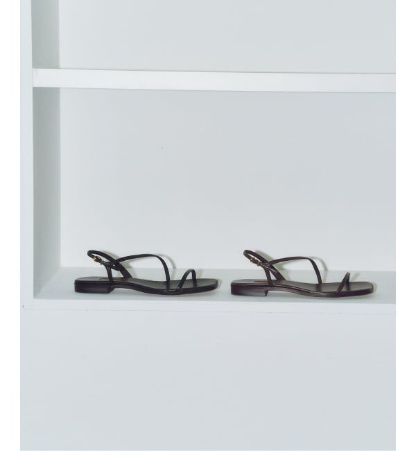 GRISE「《予約》MIDORI UEEDA&times;GRISEナローストラップフラットサンダル」|サンダル|