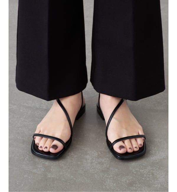 GRISE「《予約》MIDORI UEEDA&times;GRISEナローストラップフラットサンダル」|サンダル|