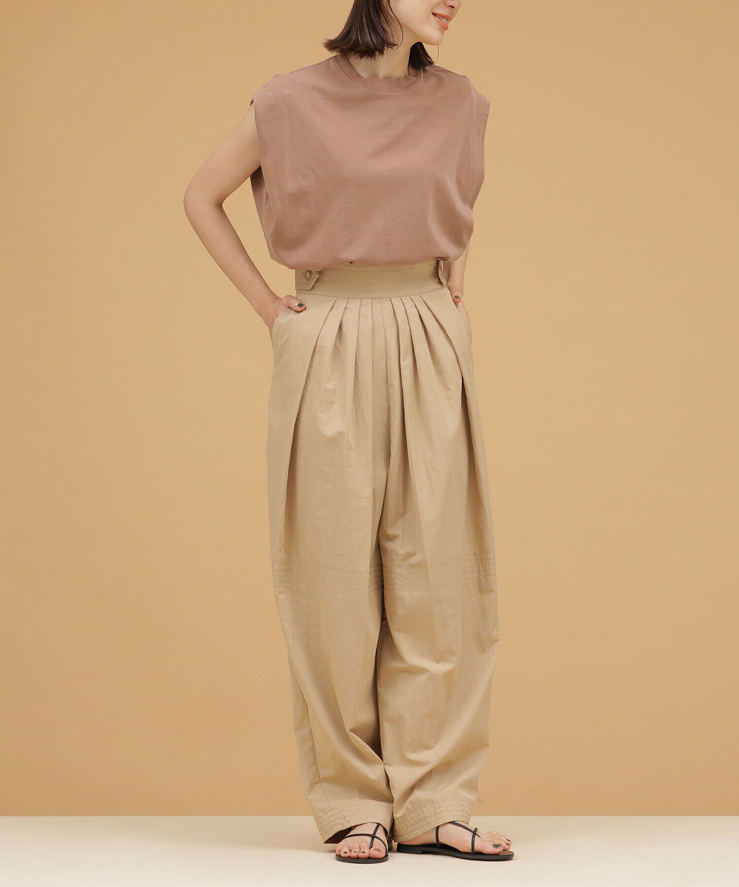 nano･universe「LB.03/マルチタックバレルパンツ」|その他|