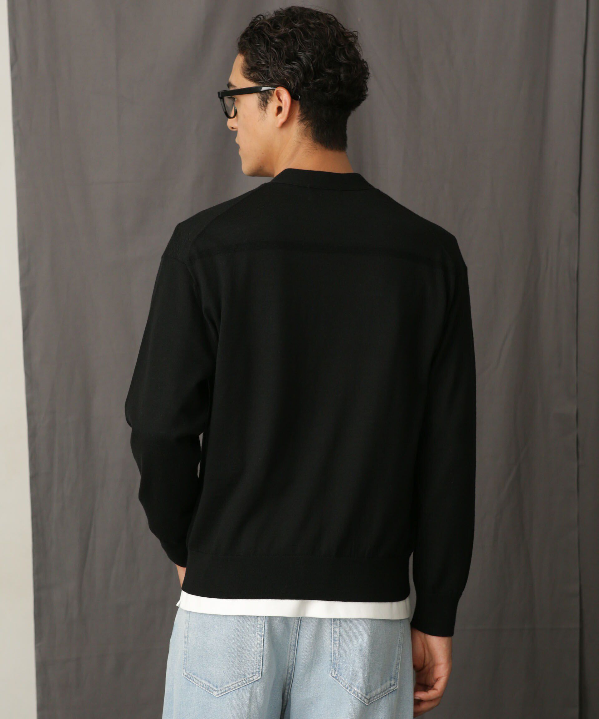 nano･universe「「毛玉レスニット」 ファインゲージＶカーディガン」|ニット・セーター|