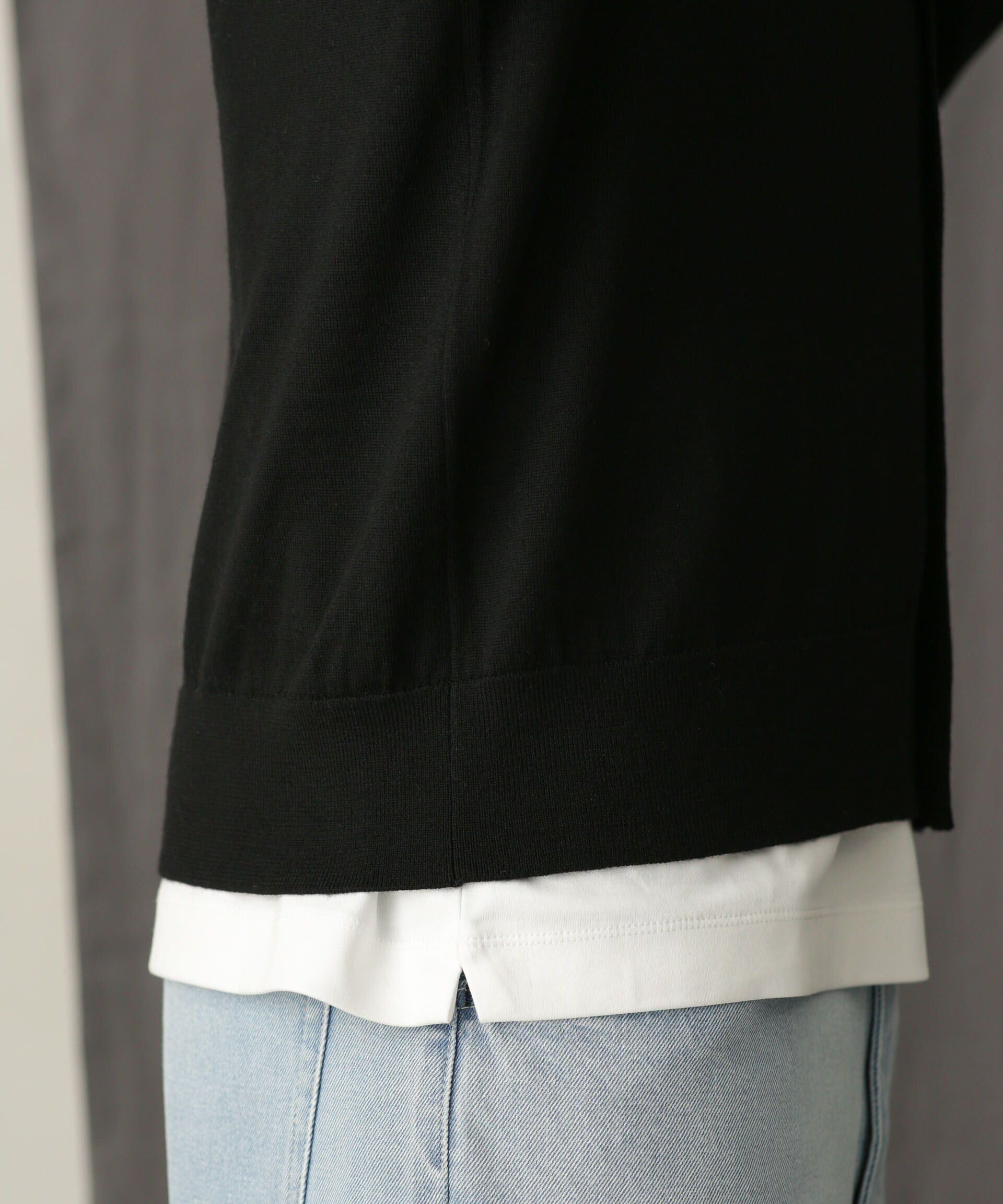 nano･universe「「毛玉レスニット」 ファインゲージＶカーディガン」|ニット・セーター|