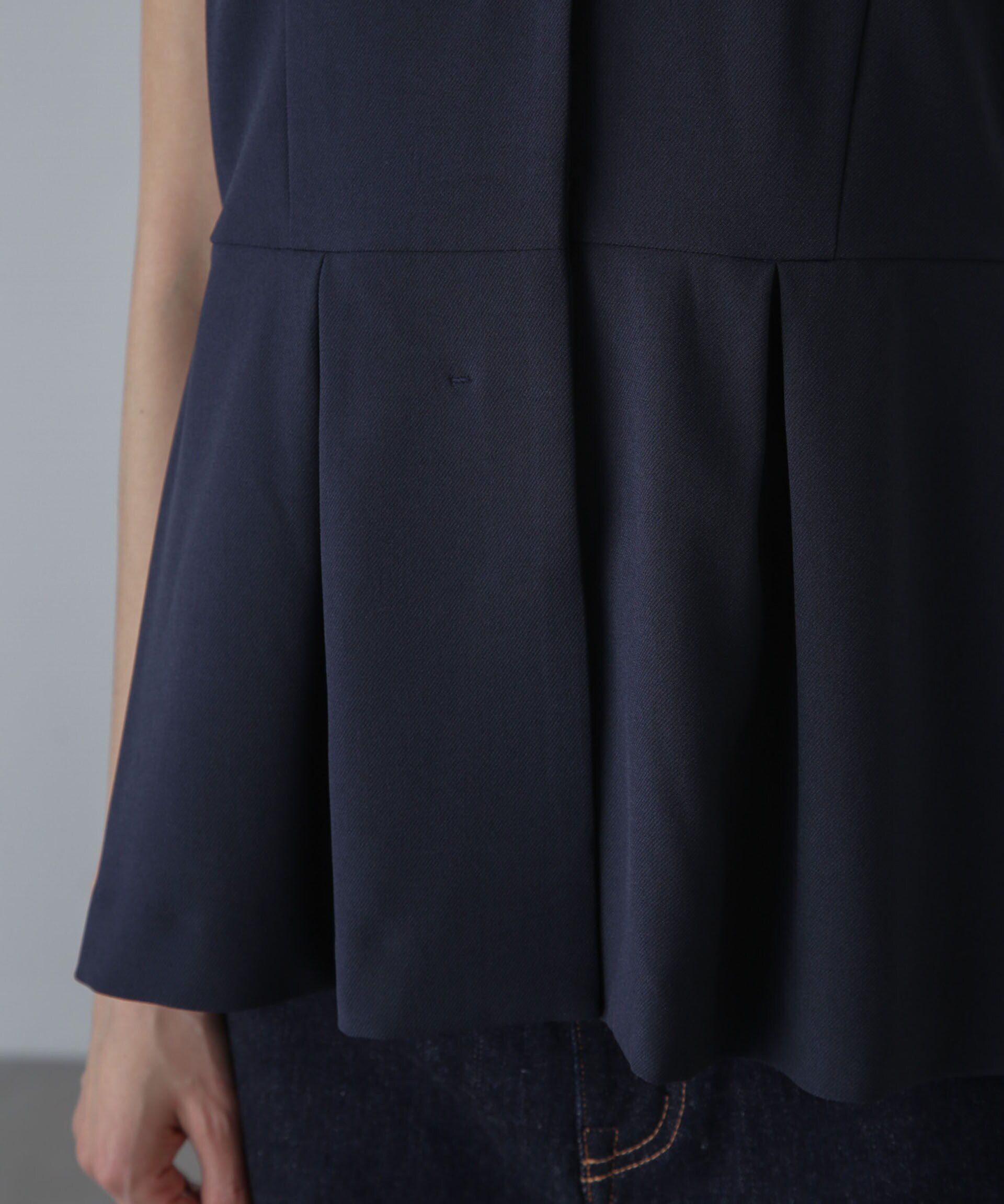 nano･universe「多機能素材ペプラムジレ(セットアップ可）」|ベスト・ジレ|