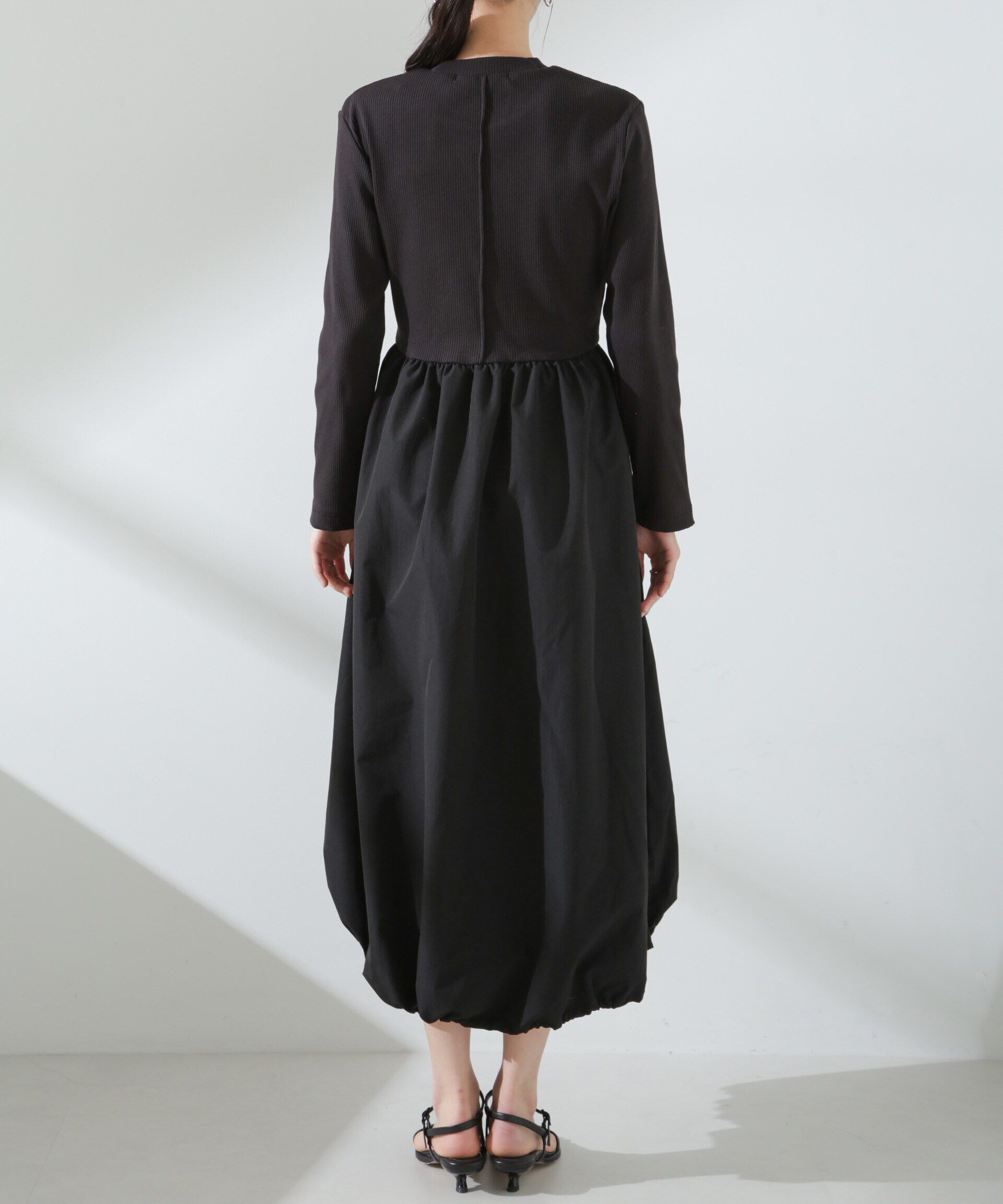 nano･universe「バルーン2WAYコンビワンピース」|ワンピース|