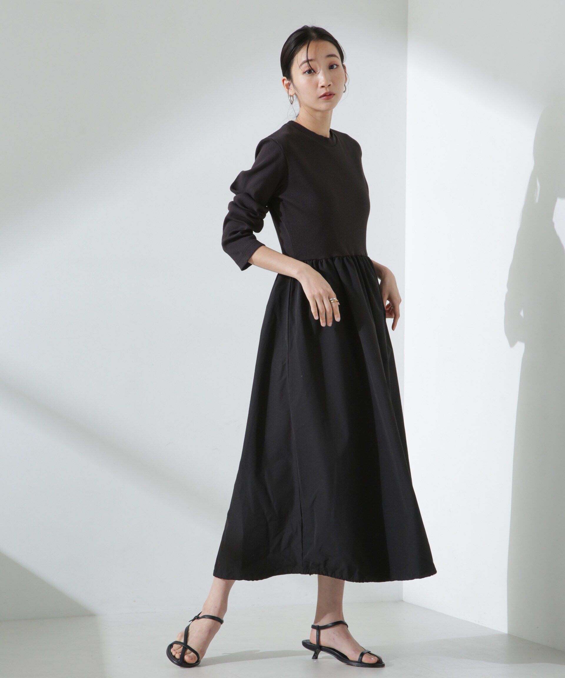 nano･universe「バルーン2WAYコンビワンピース」|ワンピース|