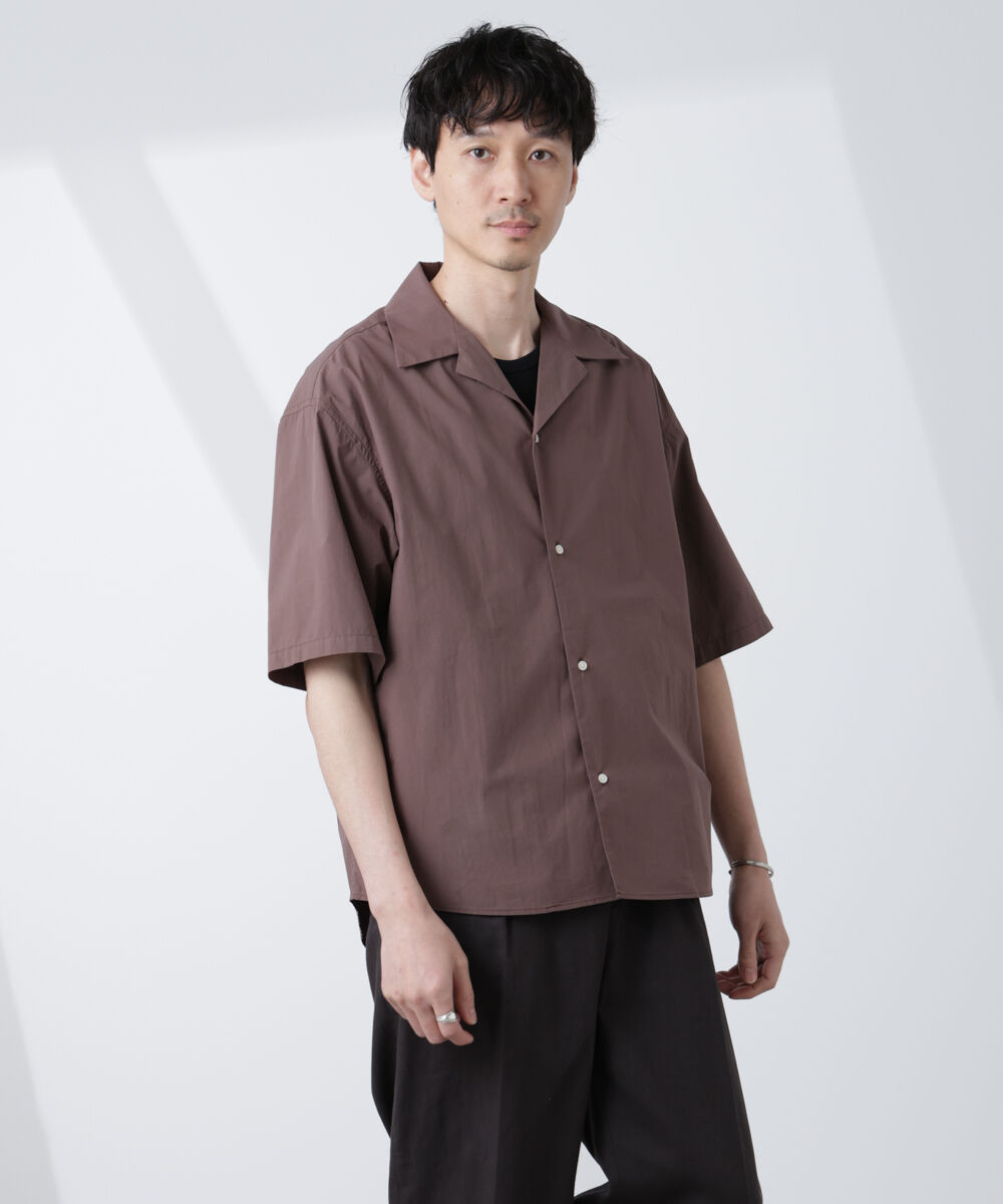 nano･universe「「大人のワイドシャツ」オープンカラー 半袖」|シャツ・ブラウス|