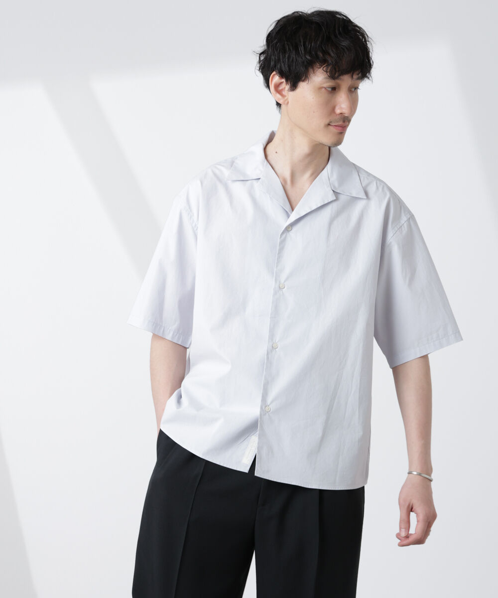 nano･universe「「大人のワイドシャツ」オープンカラー 半袖」|シャツ・ブラウス|