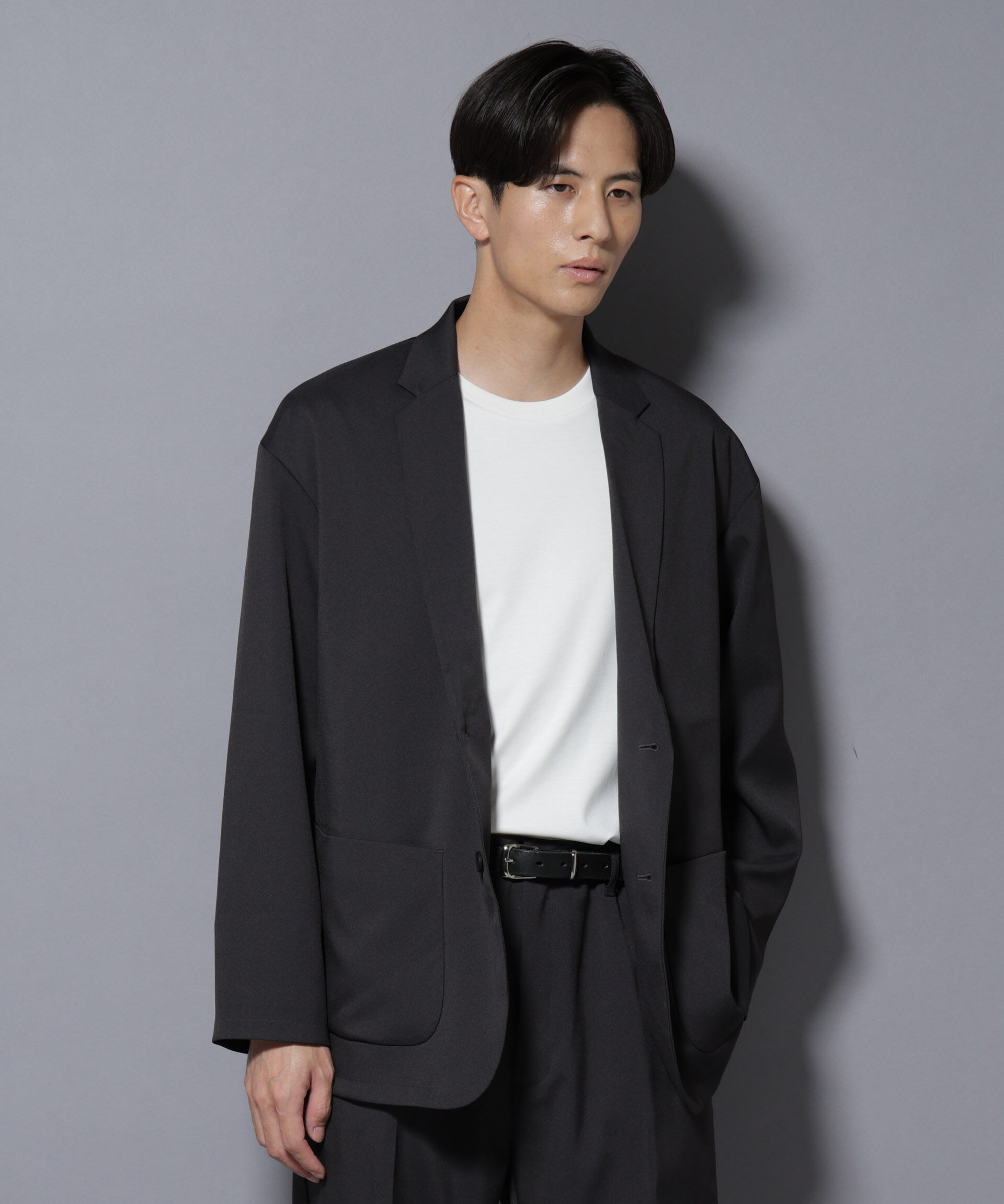 nano･universe「リラックスドロップジャケット(セットアップ可)」|テーラードジャケット|