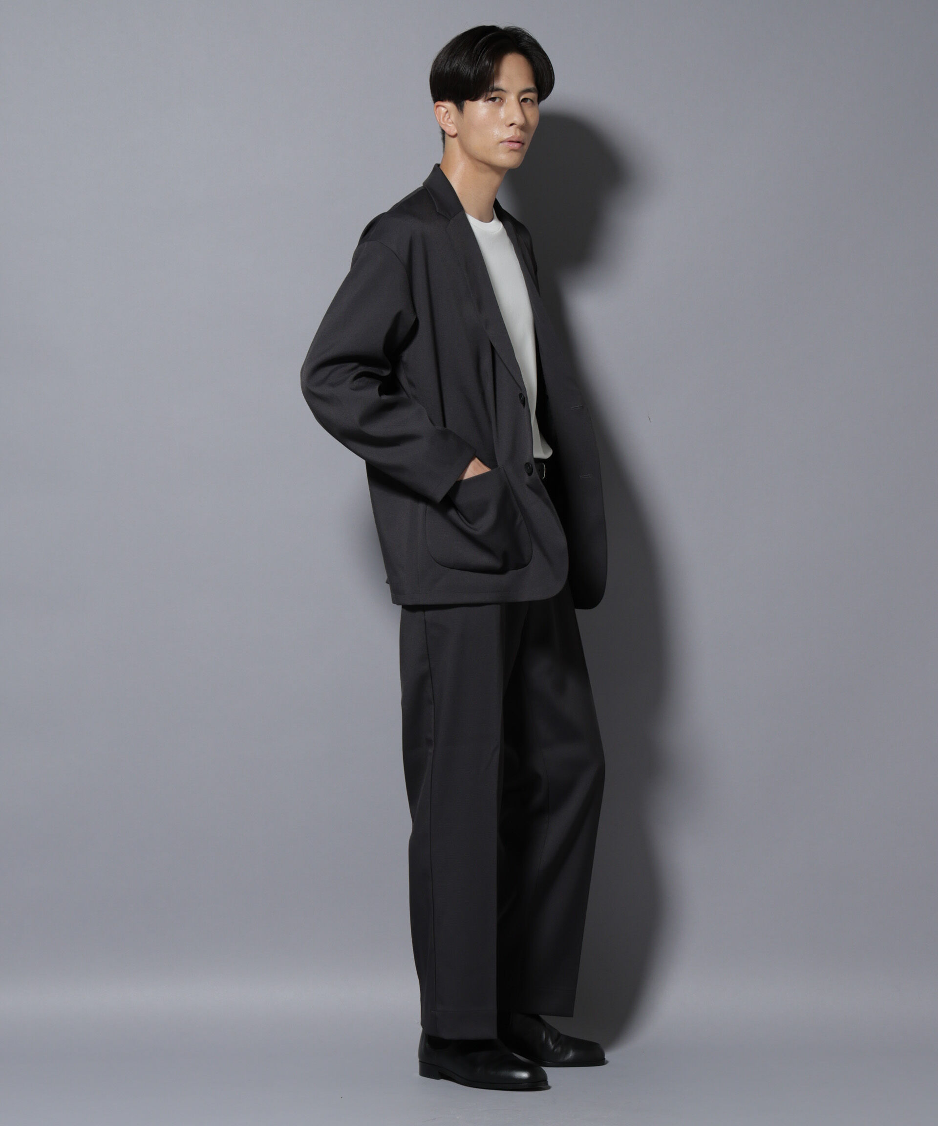 nano･universe「リラックスドロップジャケット(セットアップ可)」|テーラードジャケット|