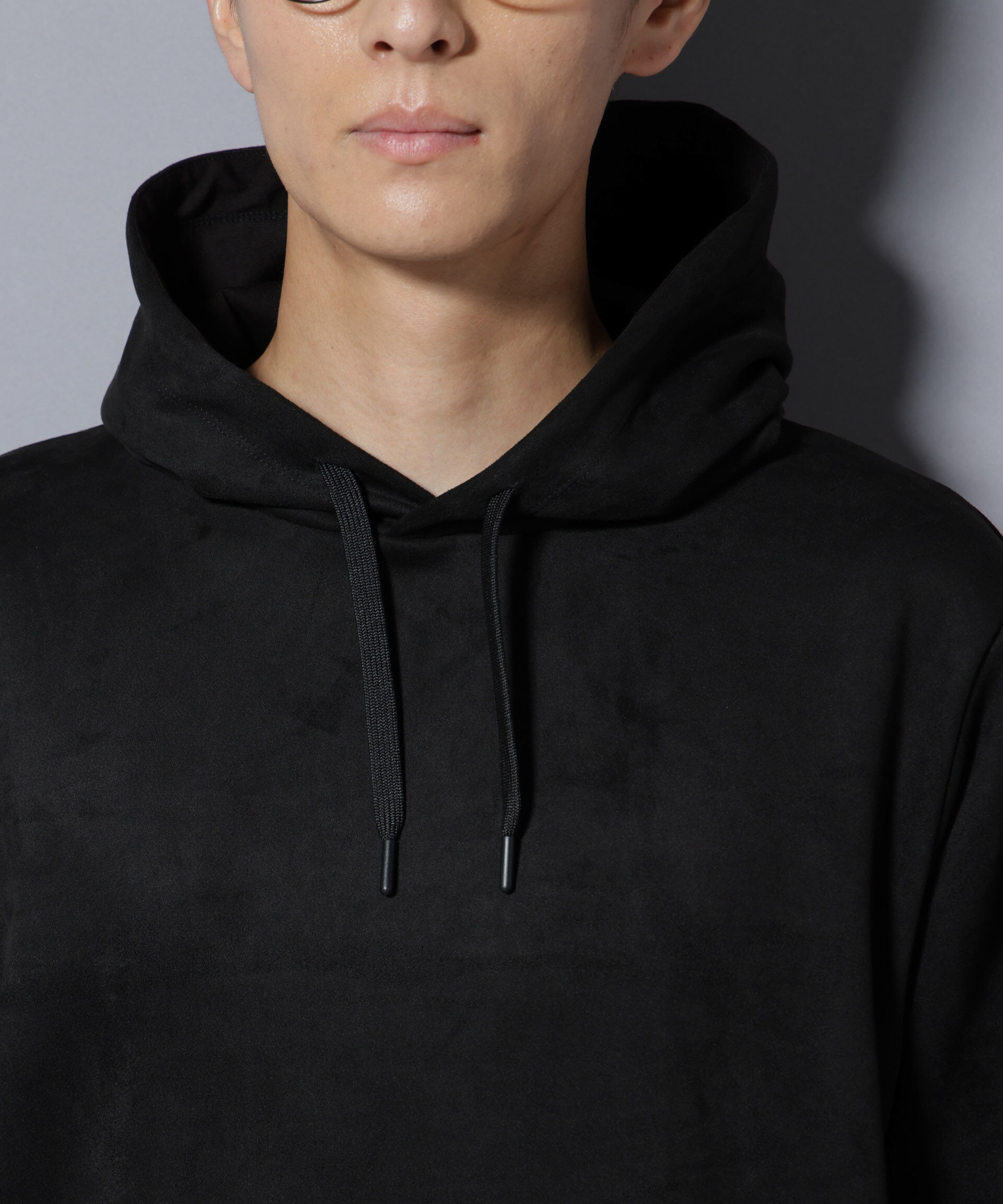 nano･universe「フェイクスエードフーディー 長袖」|Tシャツ・カットソー|