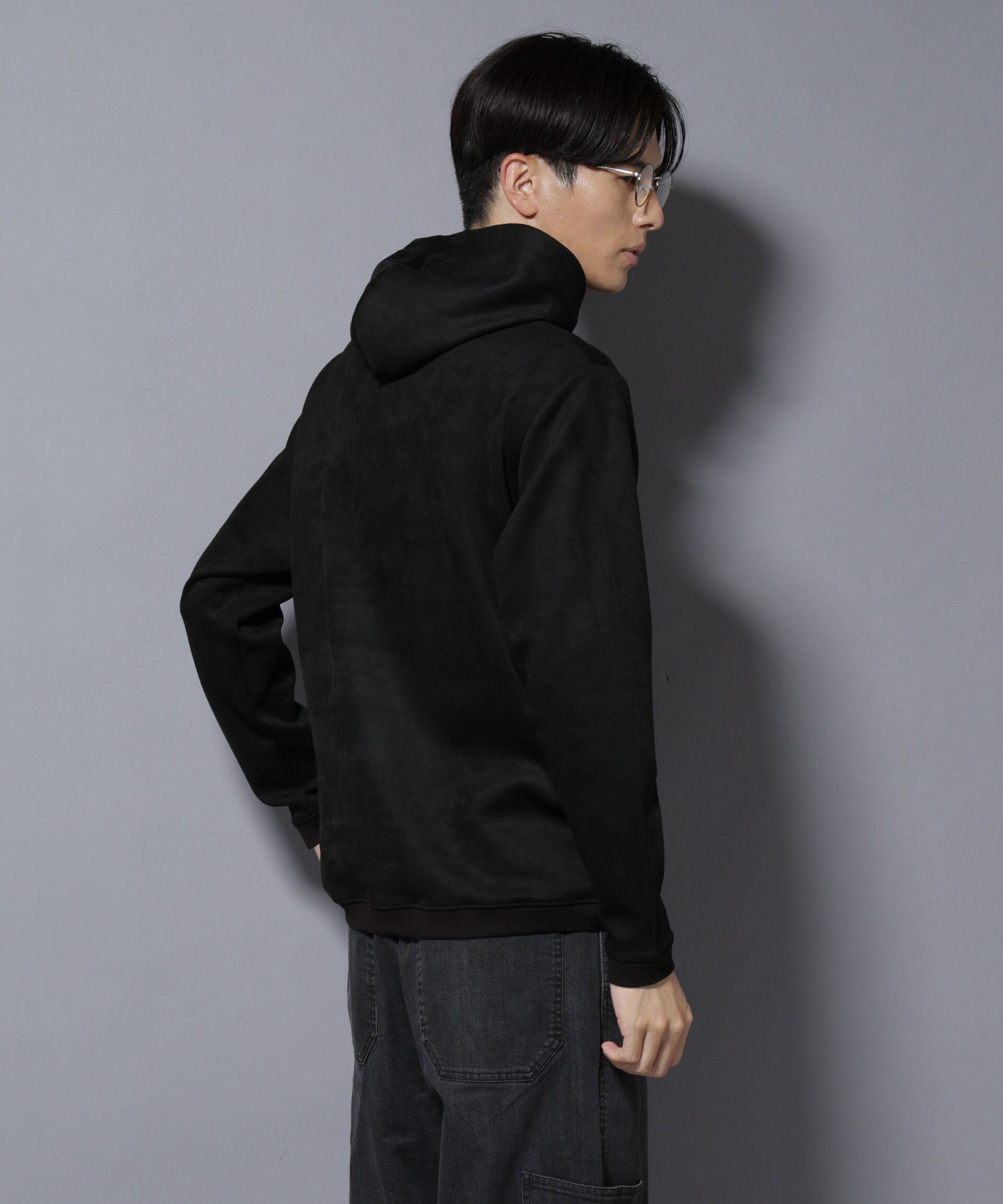 nano･universe「フェイクスエードフーディー 長袖」|Tシャツ・カットソー|