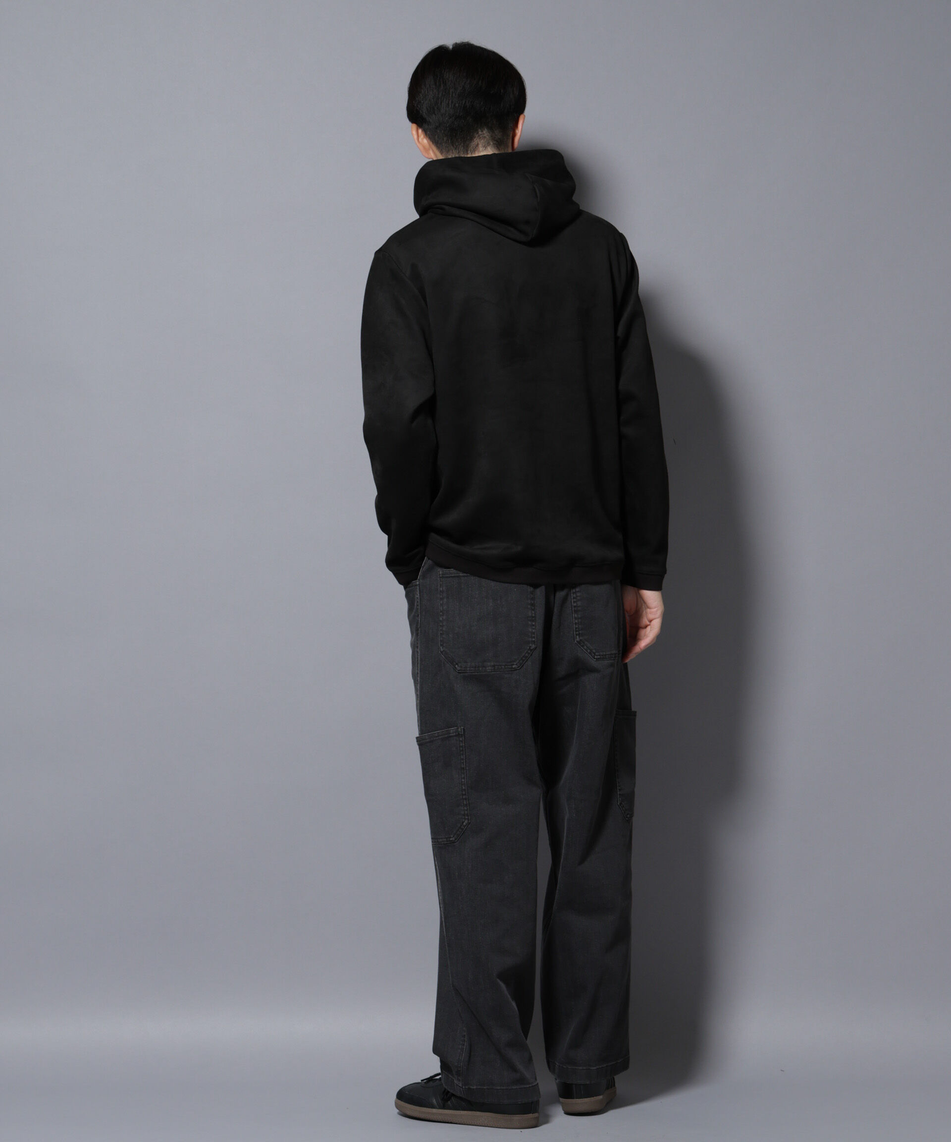 nano･universe「フェイクスエードフーディー 長袖」|Tシャツ・カットソー|