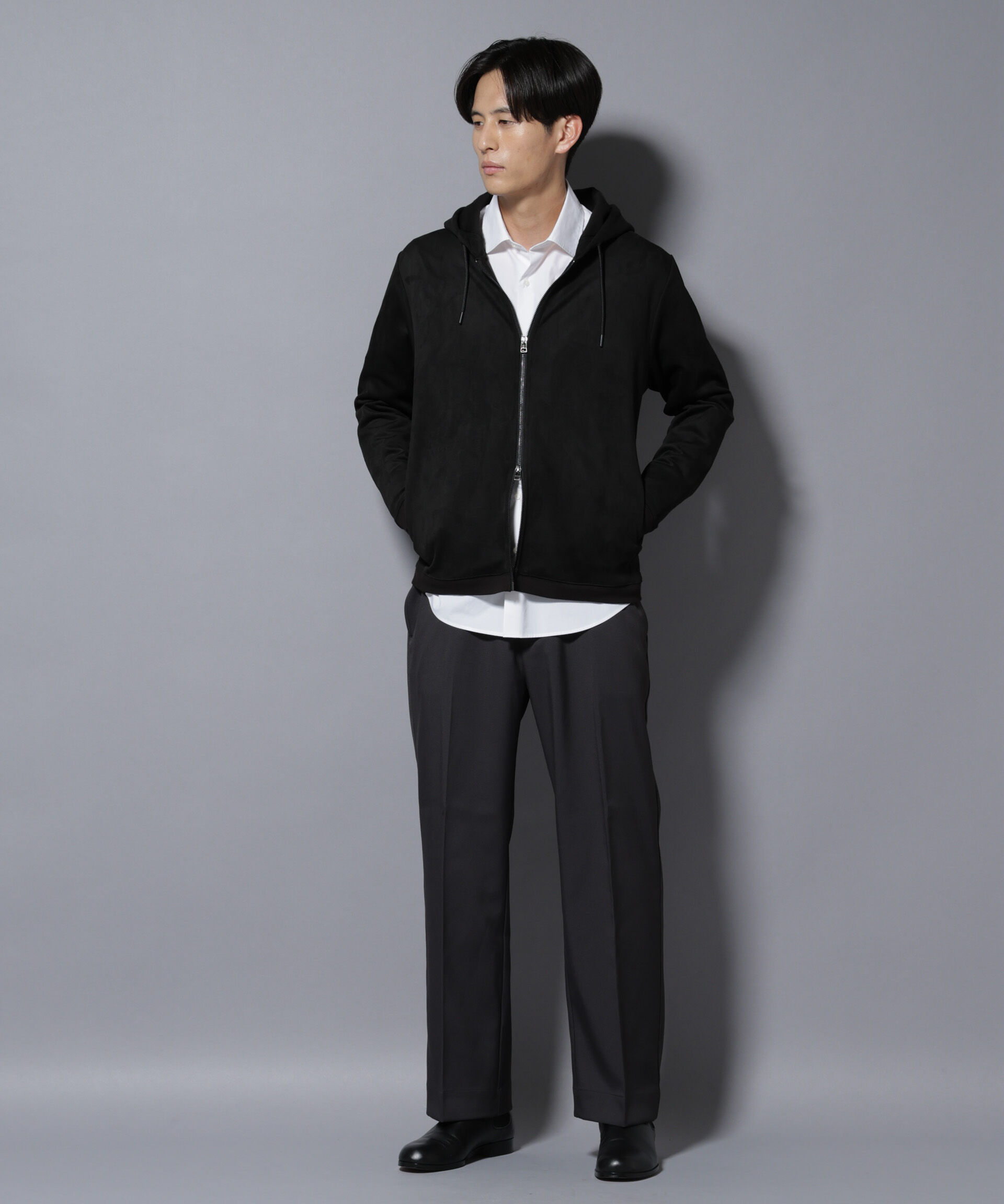 nano･universe「リラックスストレートスラックス（セットアップ可）」|チノ|