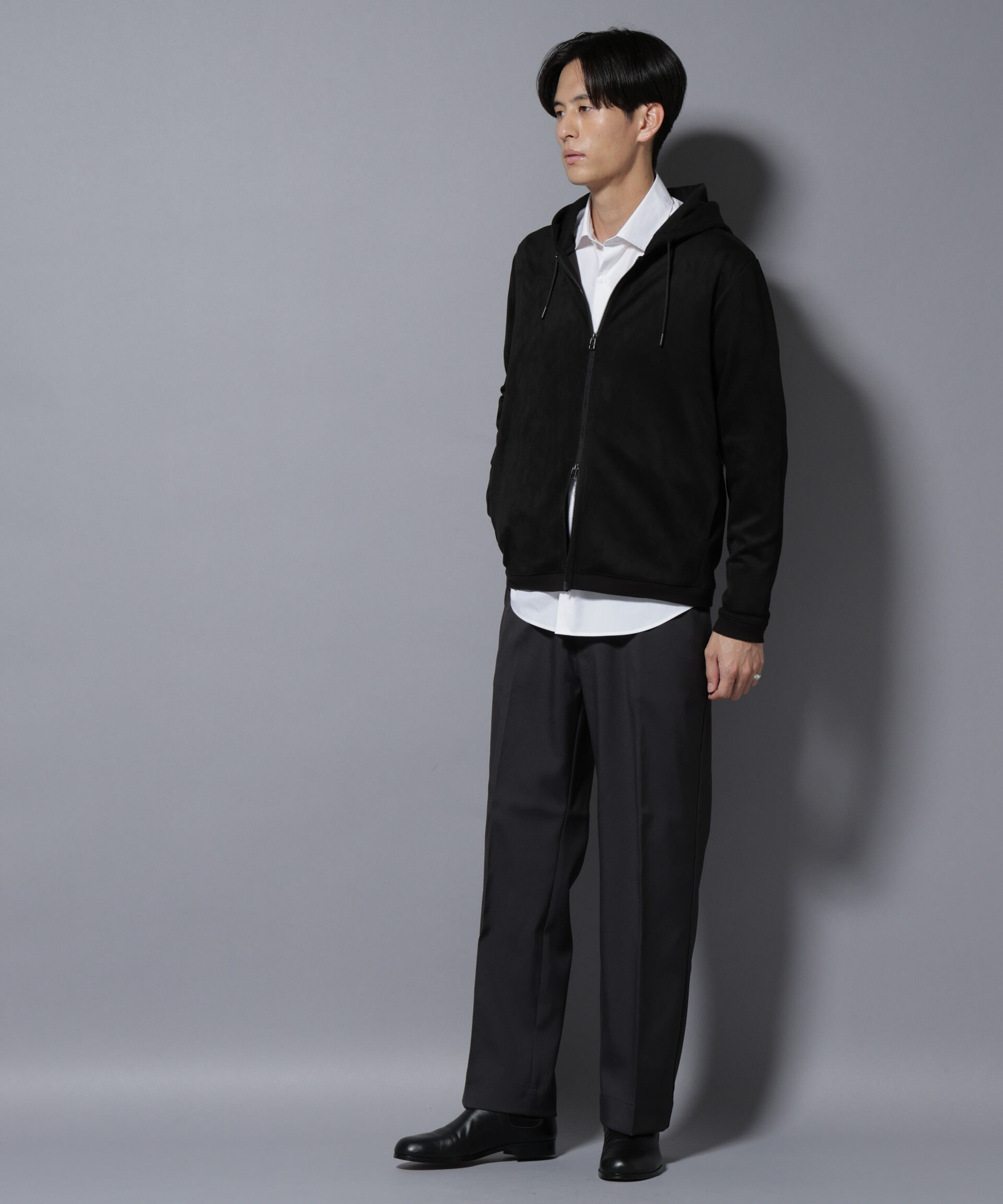 nano･universe「リラックスストレートスラックス（セットアップ可）」|チノ|