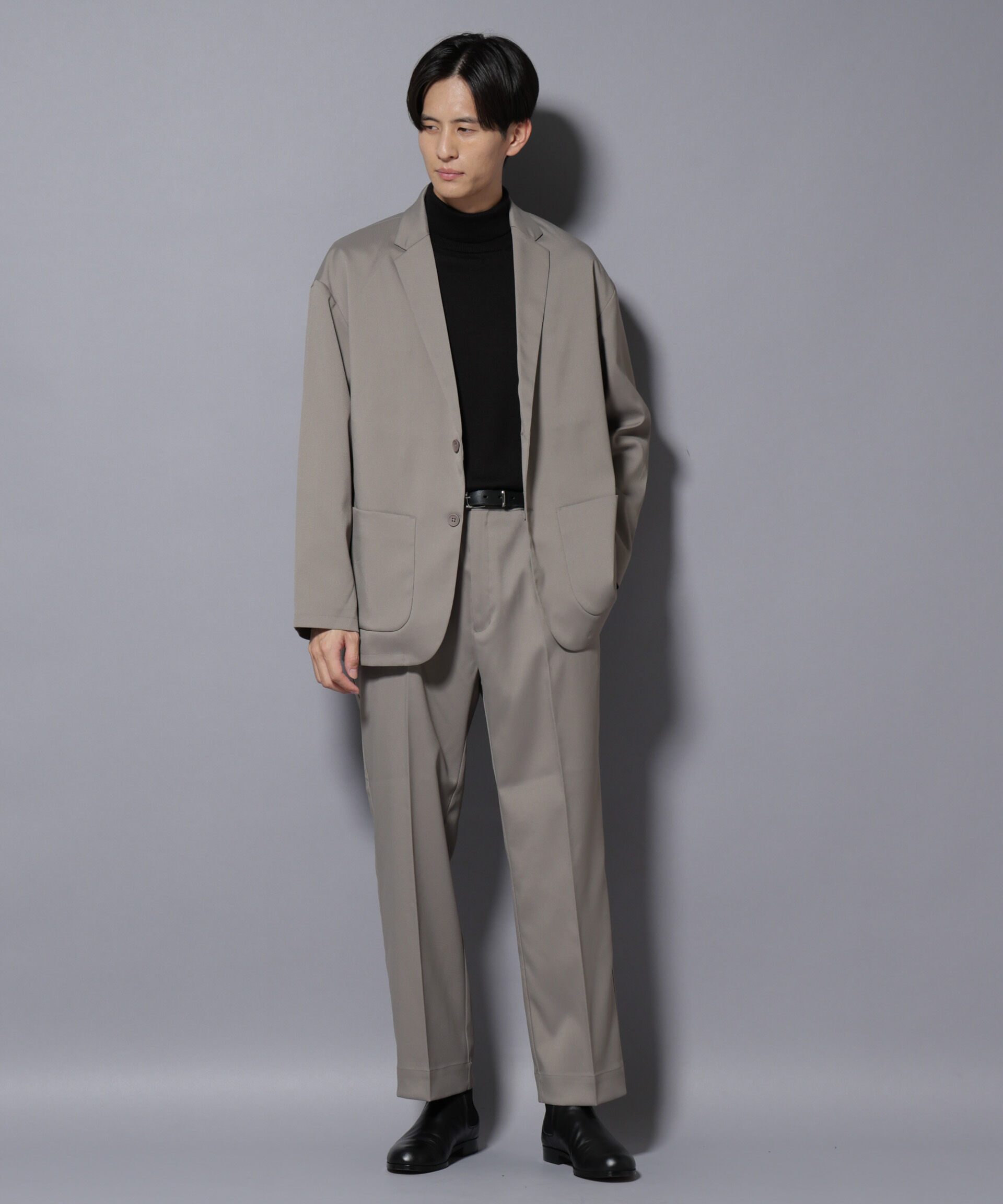 nano･universe「リラックスストレートスラックス（セットアップ可）」|チノ|