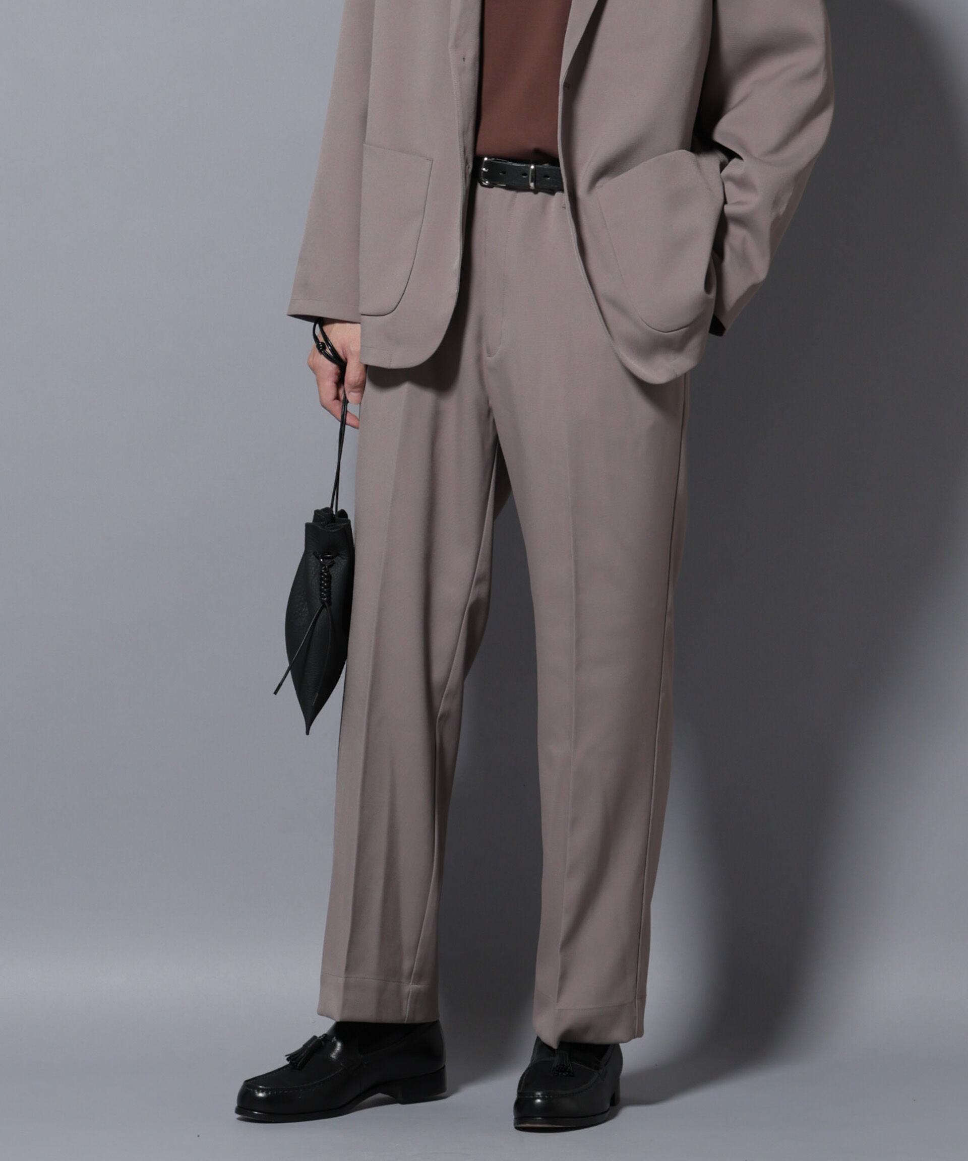 nano･universe「リラックスストレートスラックス（セットアップ可）」|チノ|