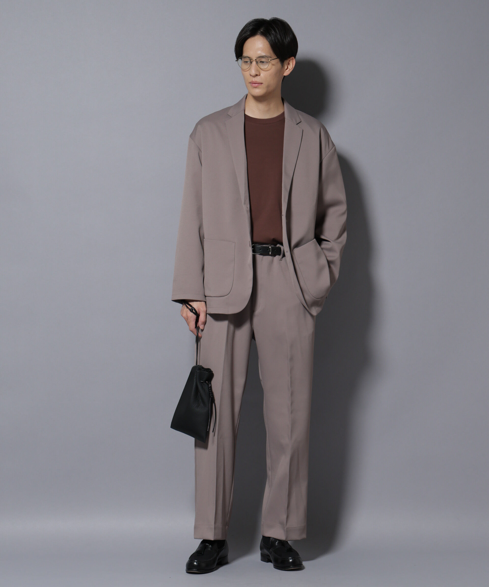 nano･universe「リラックスストレートスラックス（セットアップ可）」|チノ|