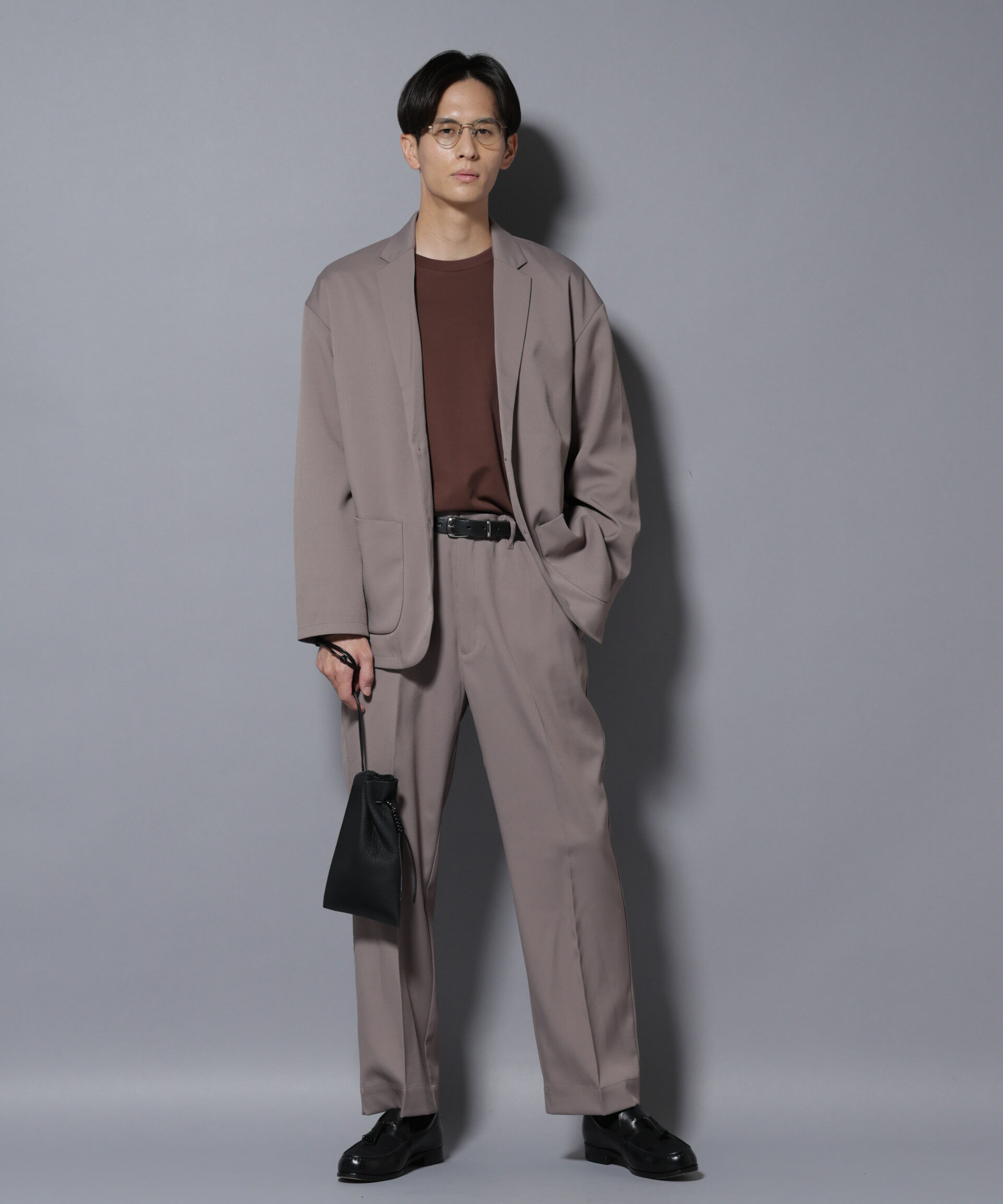 nano･universe「リラックスストレートスラックス（セットアップ可）」|チノ|