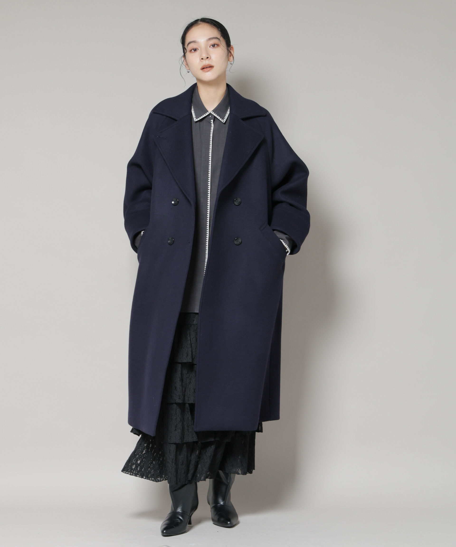 nano･universe「WooLoop コクーンダブルコート」|その他|