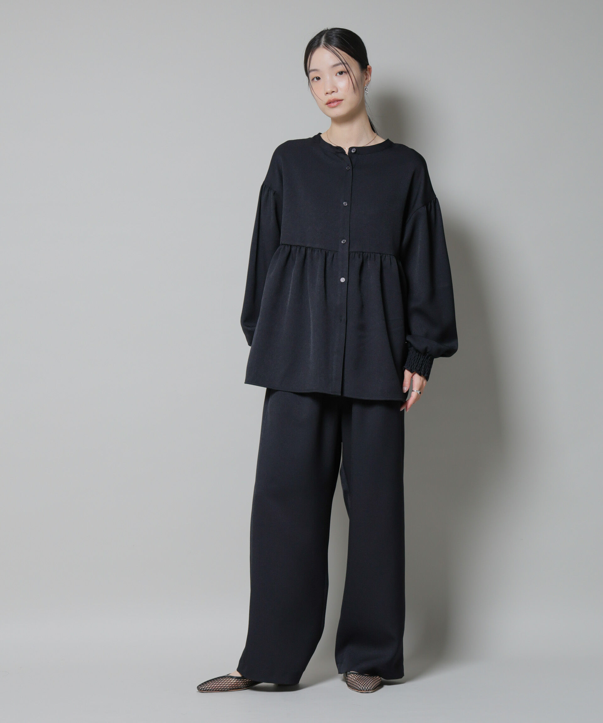 nano･universe「ｳｰﾙﾗｲｸﾎﾟﾘｴｽﾃﾙｻｲﾄﾞﾗｲﾝ切り替えﾄﾞﾛｽﾄﾊﾟﾝﾂ(」|チノ|