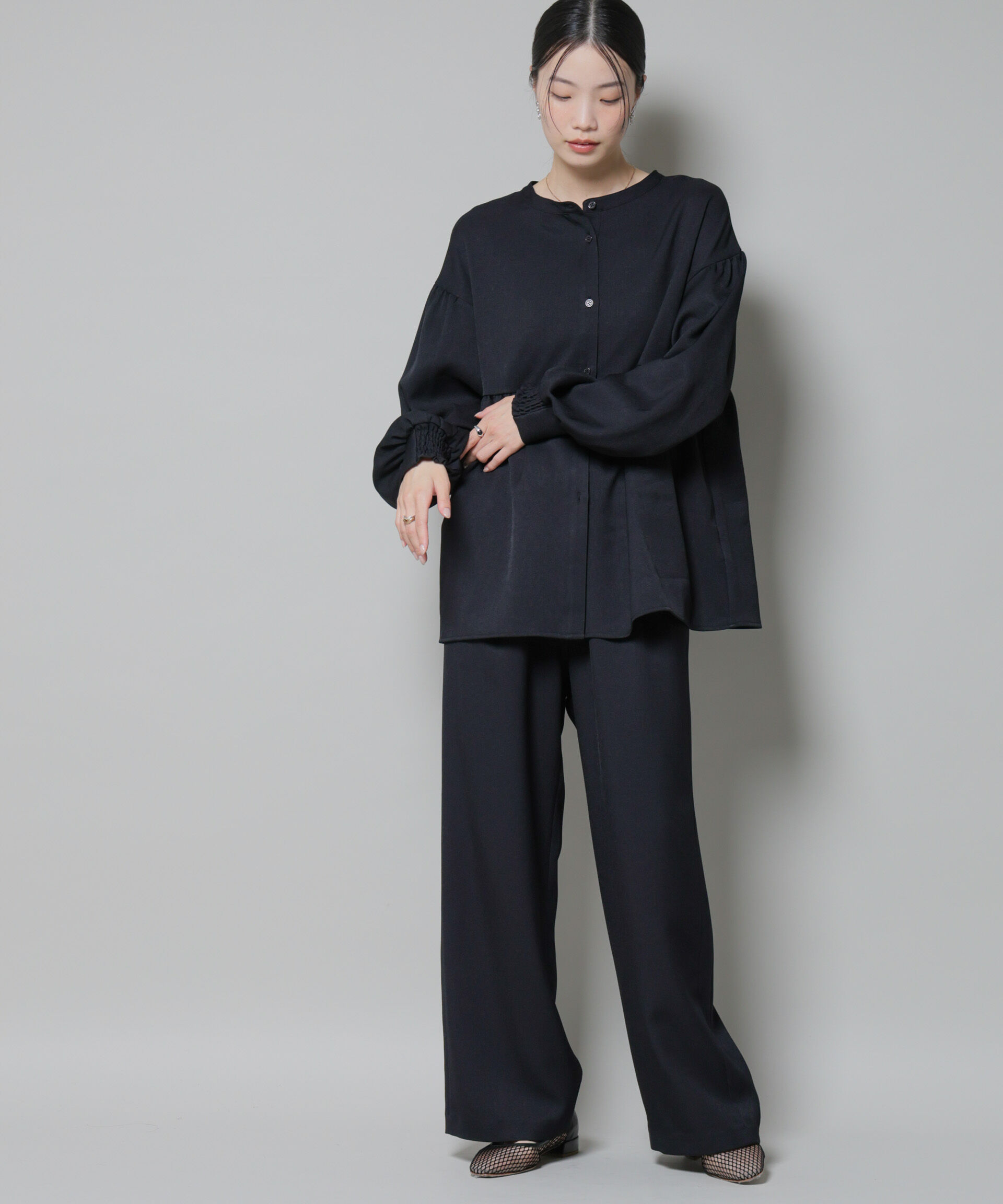 nano･universe「ｳｰﾙﾗｲｸﾎﾟﾘｴｽﾃﾙｻｲﾄﾞﾗｲﾝ切り替えﾄﾞﾛｽﾄﾊﾟﾝﾂ(」|チノ|