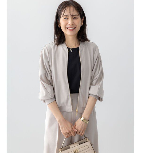 組曲「【ご好評につき追加生産！】ジョーゼットジャージー ブルゾン」|ブルゾン・スタジャン|