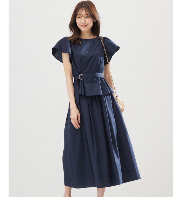 組曲「【WEB限定】コットンポリエステルタイプライター セットアップ」|スーツ|ネイビー系