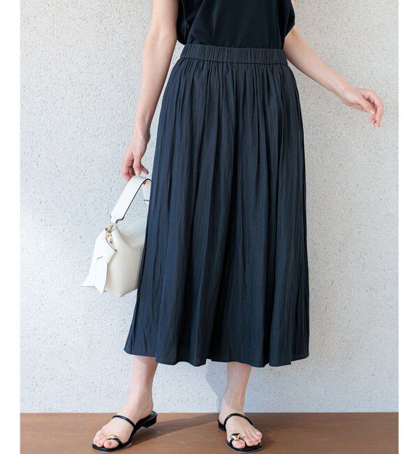 組曲「ギャザーライトデシン パンツ」|その他|ネイビー系