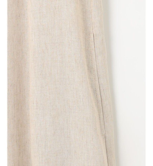 自由区「【カタログ掲載・接触冷感・UVカット・洗える】リネンミックスツィル ワンピース」|ワンピース|