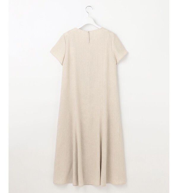 自由区「【カタログ掲載・接触冷感・UVカット・洗える】リネンミックスツィル ワンピース」|ワンピース|