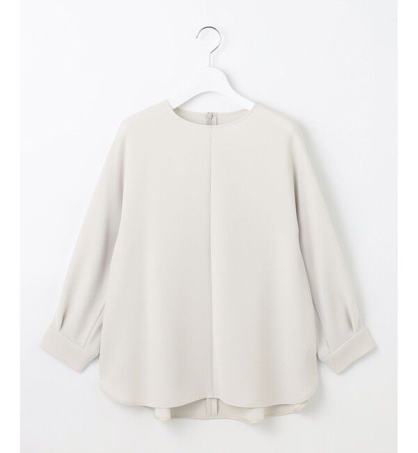 自由区「【きれいめの定番・カタログ掲載・セットアップ対応・セレモニー・通勤】トリアセダブルクロス ブラウス」|シャツ・ブラウス|