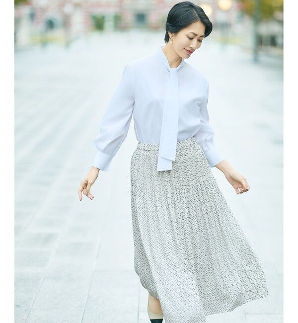 自由区「【カタログ掲載】ナチュラルタッチボウタイ ブラウス」|シャツ・ブラウス|