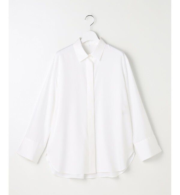 自由区「【着回し力抜群・レイヤードにも】ドレープブロード シャツブラウス」|シャツ・ブラウス|