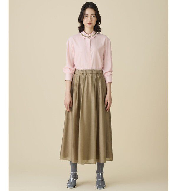 自由区「【着回し力抜群・レイヤードにも】ドレープブロード シャツブラウス」|シャツ・ブラウス|