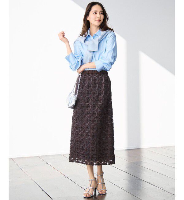 自由区「【着回し力抜群・レイヤードにも】ドレープブロード シャツブラウス」|シャツ・ブラウス|