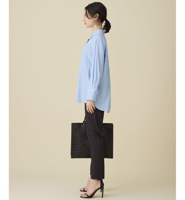 自由区「【着回し力抜群・レイヤードにも】ドレープブロード シャツブラウス」|シャツ・ブラウス|