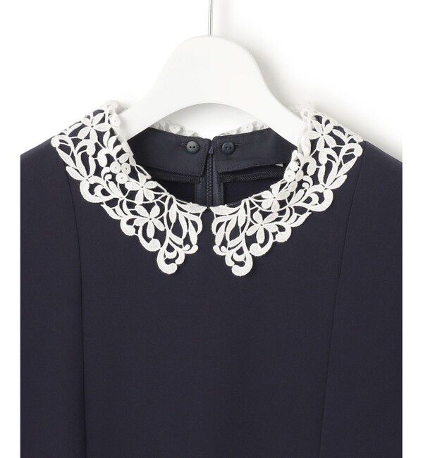 23区「【VERYコラボ】トリアセダブルジョーゼット レース襟 ブラウス」|シャツ・ブラウス|