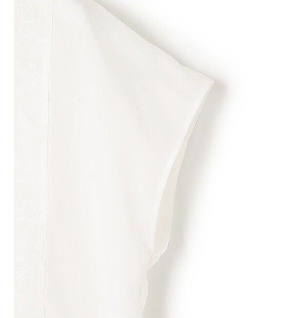 23区「【洗える】エンブロイダリー コンビ ブラウス」|シャツ・ブラウス|