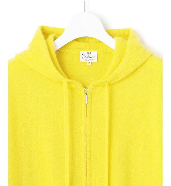 23区「【見上愛さん着用/洗える】ピュアカシミヤ ジップアップ ニット パーカー」|パーカー|