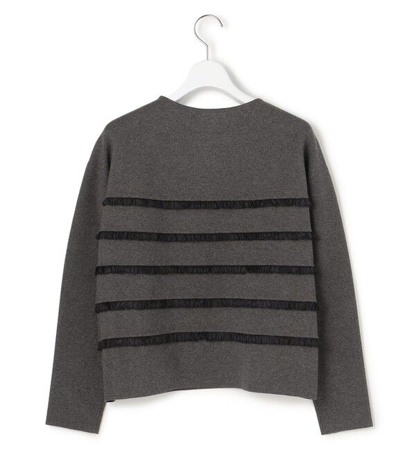 23区「【WEB&一部店舗限定/滝沢眞規子さん着用】フリルボーダー ニット」|ニット・セーター|