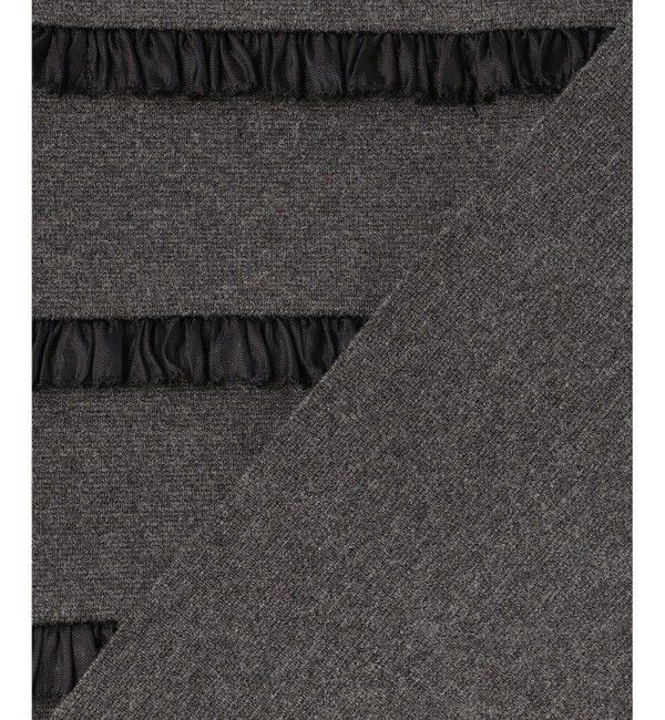 23区「【WEB&一部店舗限定/滝沢眞規子さん着用】フリルボーダー ニット」|ニット・セーター|