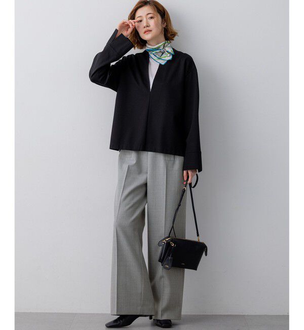 23区「コンパクトツイル Vネック カットソー」|Tシャツ・カットソー|