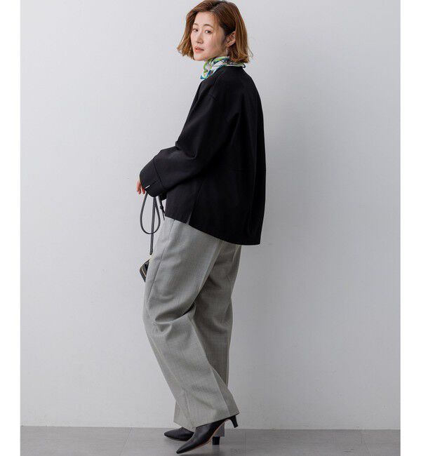 23区「コンパクトツイル Vネック カットソー」|Tシャツ・カットソー|