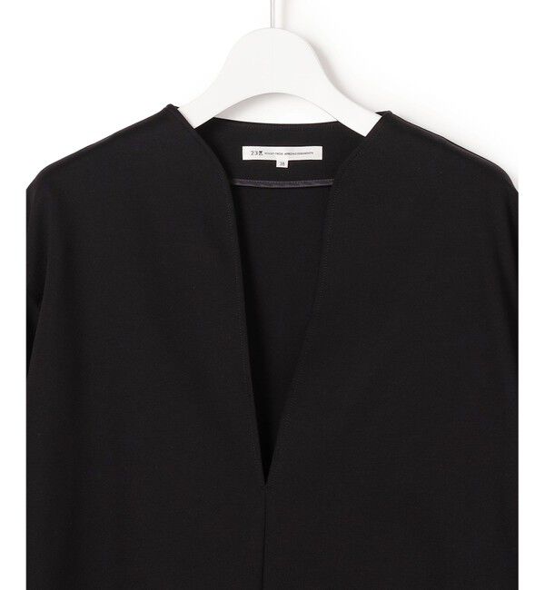 23区「コンパクトツイル Vネック カットソー」|Tシャツ・カットソー|