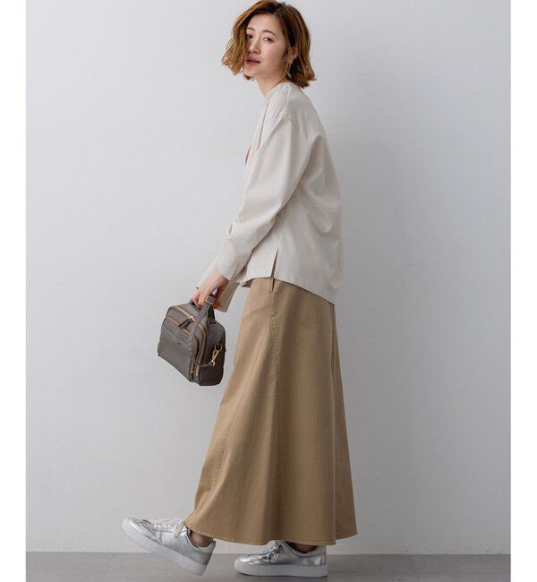 23区「コンパクトツイル Vネック カットソー」|Tシャツ・カットソー|