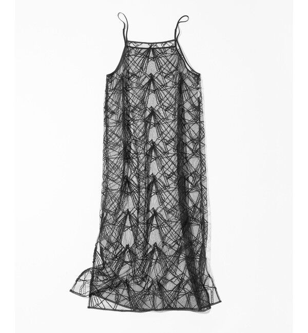 23区「【見上愛さん着用】刺繍レース キャミソールワンピース」|ワンピース|