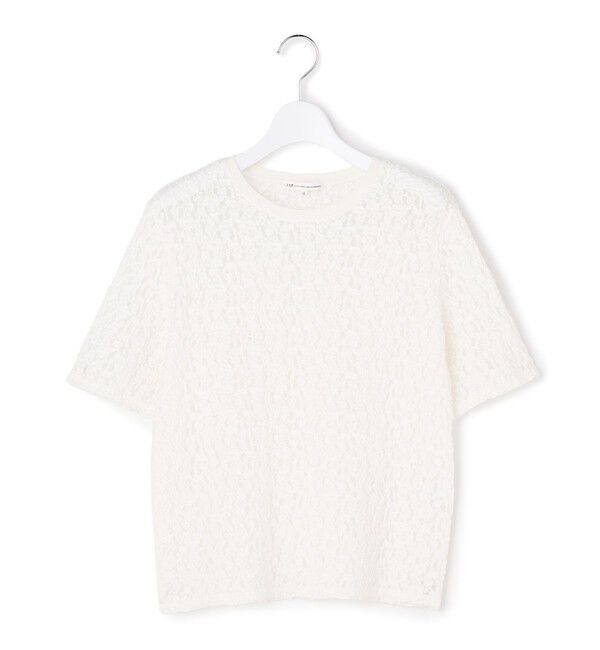 23区「リンクルレースジャージー 5分袖 TEE」|Tシャツ・カットソー|