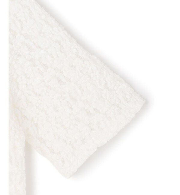 23区「リンクルレースジャージー 5分袖 TEE」|Tシャツ・カットソー|