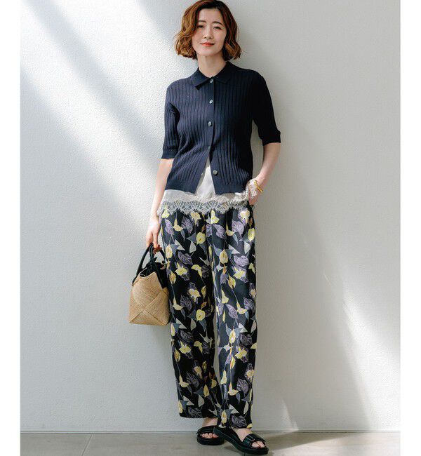 23区「カラーリリープリント ワイド パンツ」|その他|