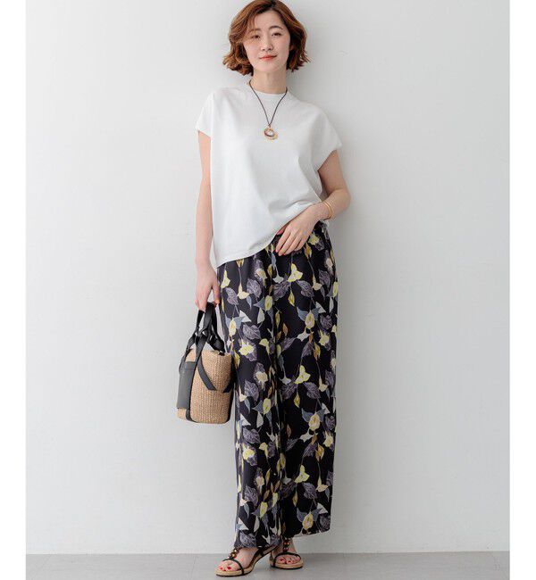 23区「カラーリリープリント ワイド パンツ」|その他|